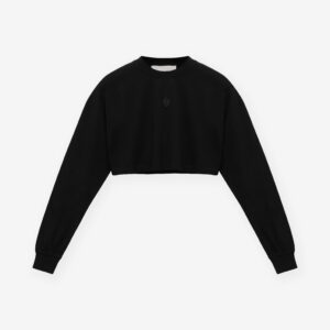 Long sleeve shelled crop top - Image 2