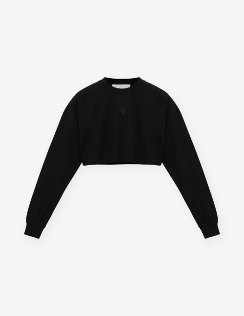 Long sleeve shelled crop top - Image 2