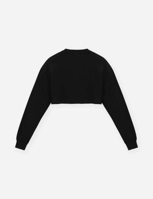 Long sleeve shelled crop top