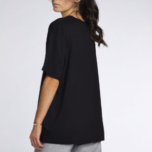 Roll neck embroidered shell Tee UNI BLACK - Image 3