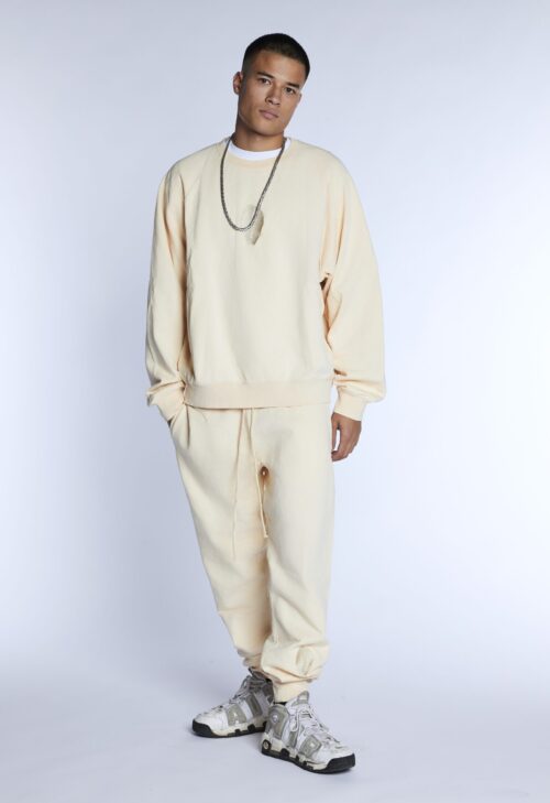 Embroidered Shell sweatpants UNI BEIGE