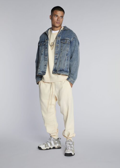 Embroidered Shell sweatpants UNI BEIGE - Image 4