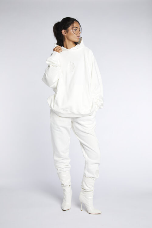 Embroidered shell sweatpants OFF WHITE - Image 5